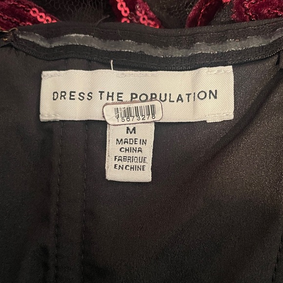 Dress the Population Fernanda Sequin Mermaid Strapless Dress size Medium - Picture 13 of 15